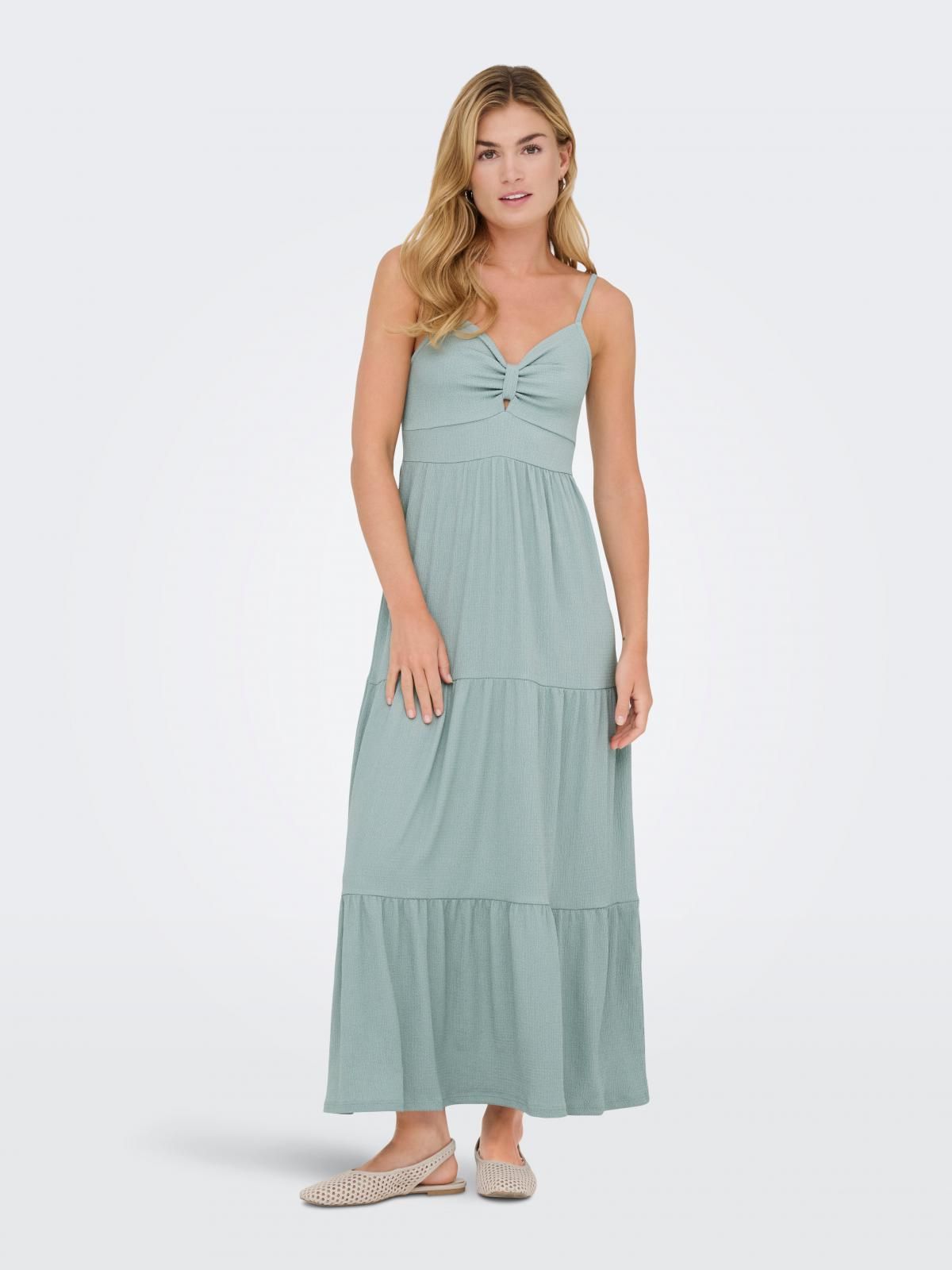 제이디와이 테크니컬 저지 스트랩 롱 원피스 15373608_1461 TURQUOISE / ABYSS - 상품 이미지