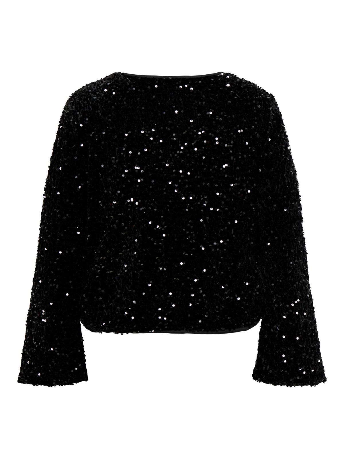 온리 시퀸 리버서블 라운드넥 긴팔 탑 15368977_2161_1253011 BLACK / BLACK - 상세 이미지 4