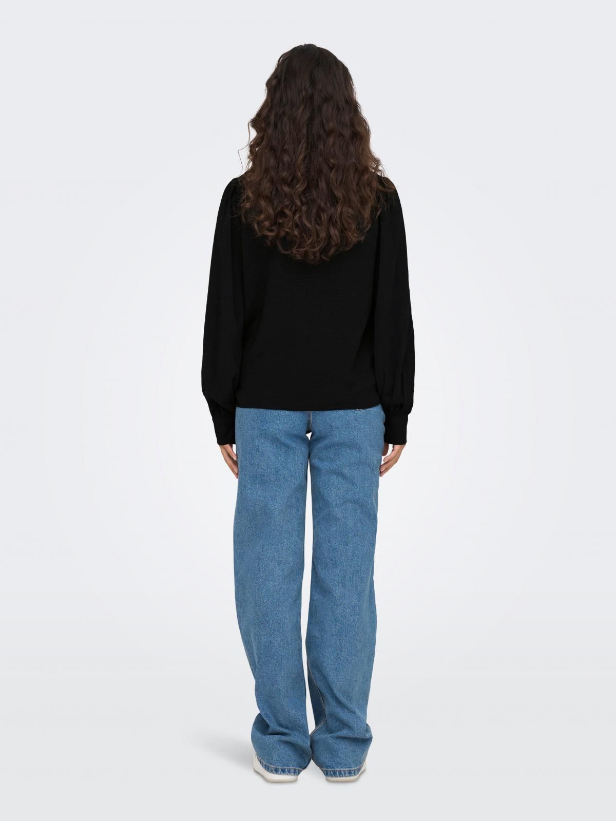 제이디와이 볼륨슬리브 레귤러핏 블랙 셔츠 15283183_2161 BLACK / BLACK - 상세 이미지 2
