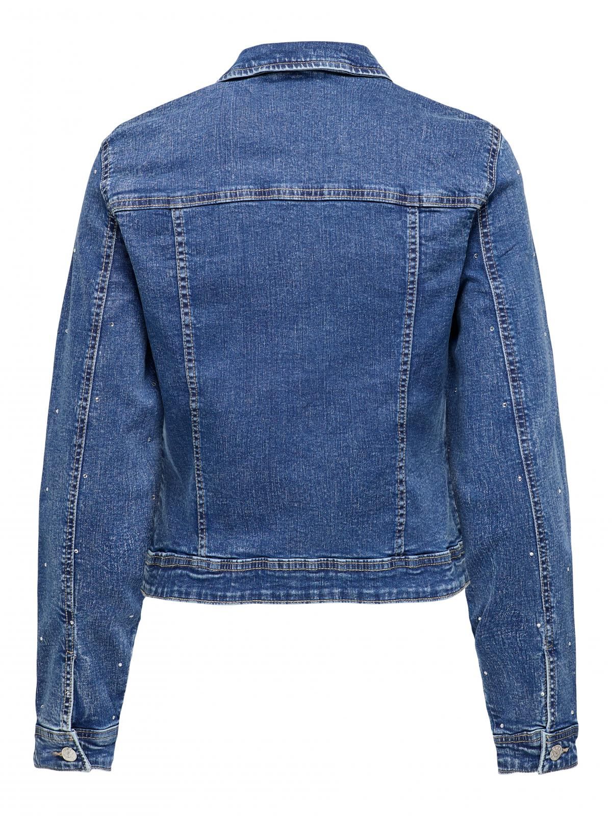 온리 트렌디 데님 숏 재킷 15347091_2115_1181570 BLUE / MEDIUM BLUE DENIM - 상세 이미지 4