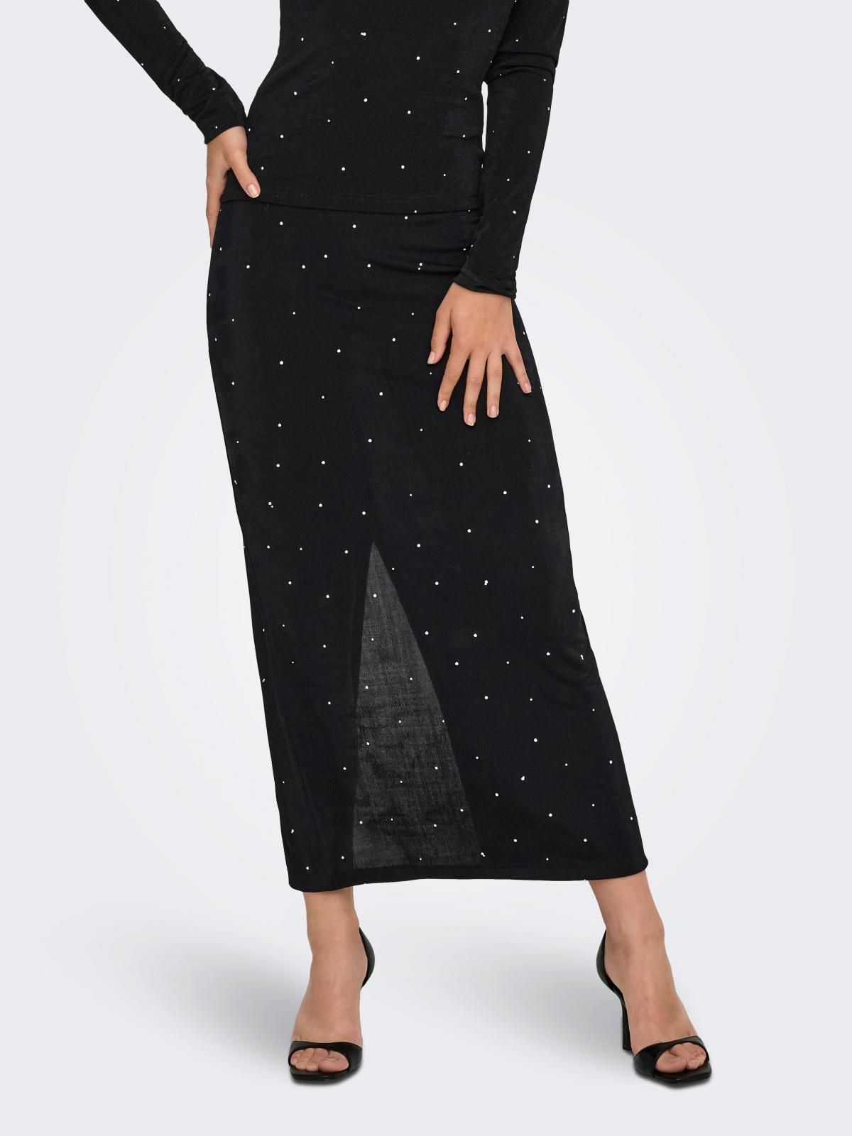 제이디와이 파티 시퀸 롱 스커트 15355975_2161_1213960 BLACK / BLACK - 상품 이미지