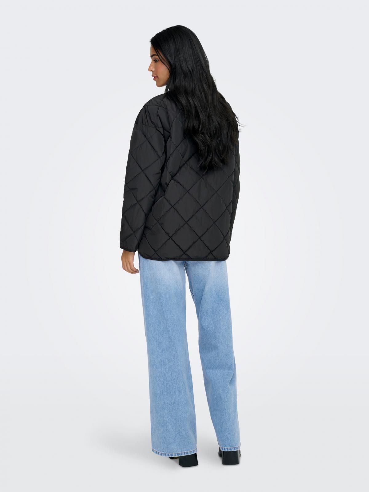 온리 테크니컬 경량 퀼팅 하이넥 재킷 15366048_2161 BLACK / BLACK - 상세 이미지 2