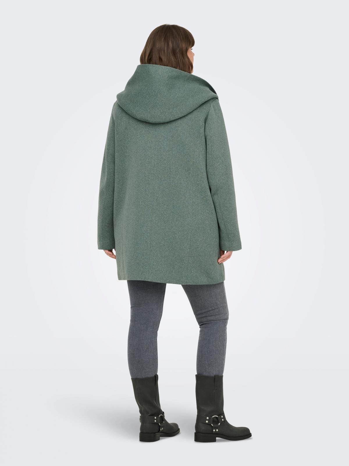 온리 테크니컬 후드 롱코트 15191768_1469_731916 GREEN / BALSAM GREEN - 상세 이미지 2