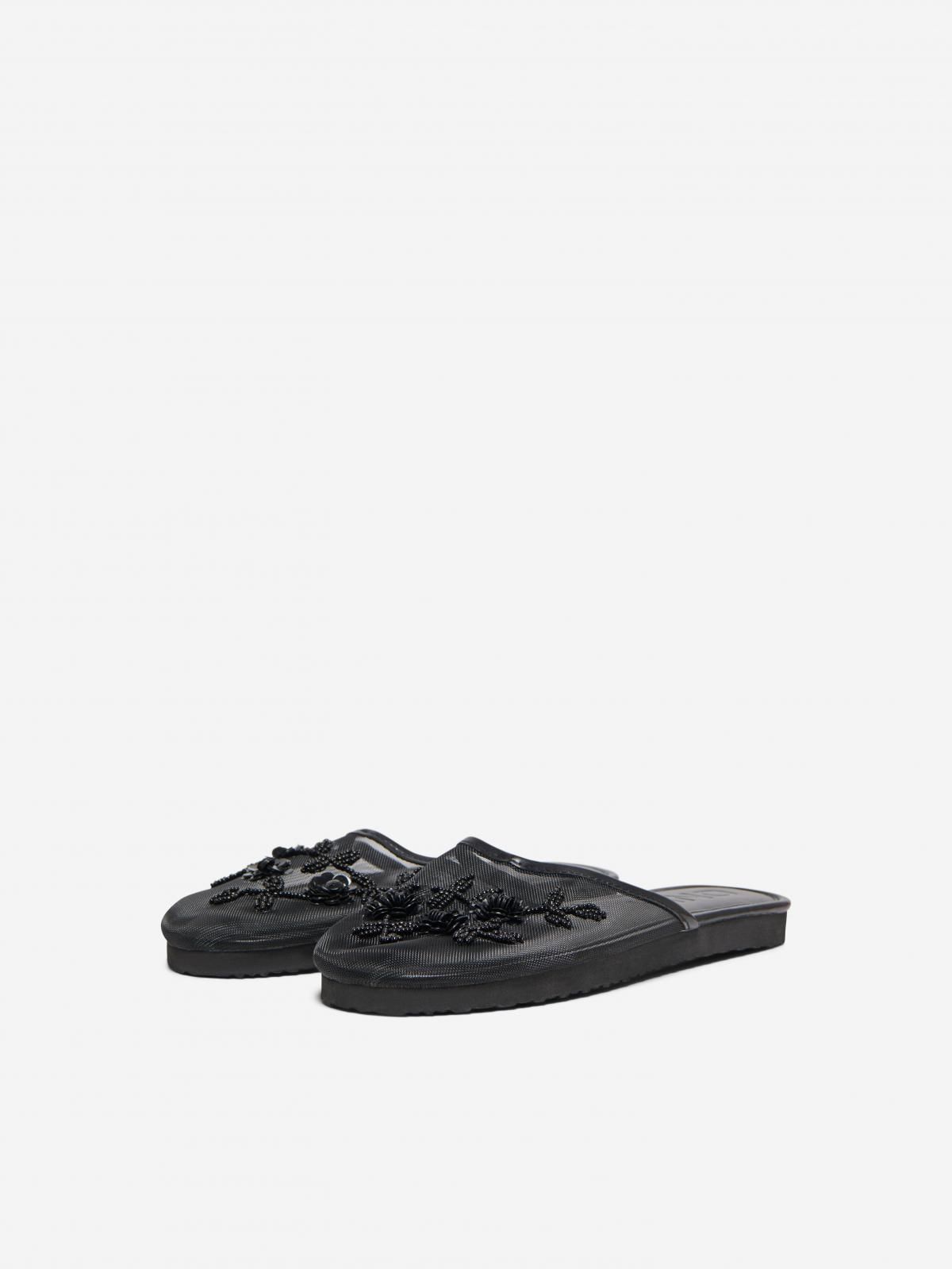 온리 비즈 블랙 패션 슬리퍼 15353917_2161 BLACK / BLACK - 상세 이미지 5