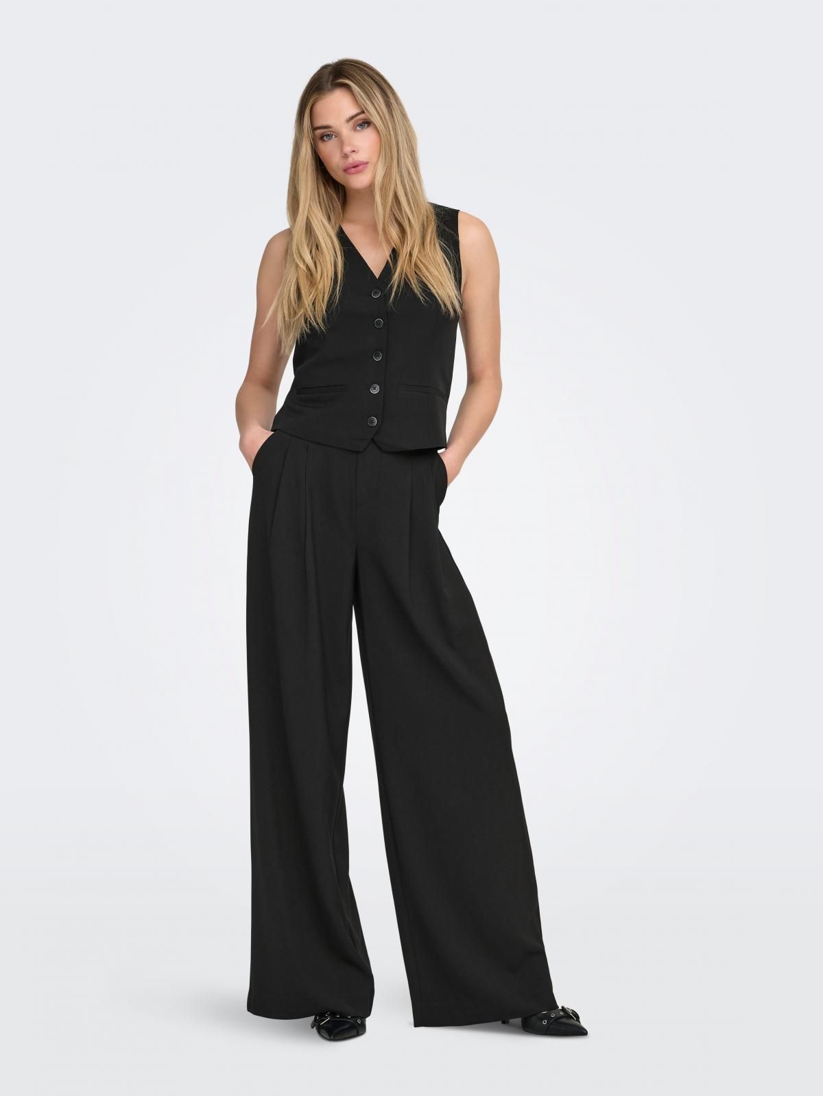 온리 테일러드 클래식 베스트 15328160_2161 BLACK / BLACK - 상세 이미지 5