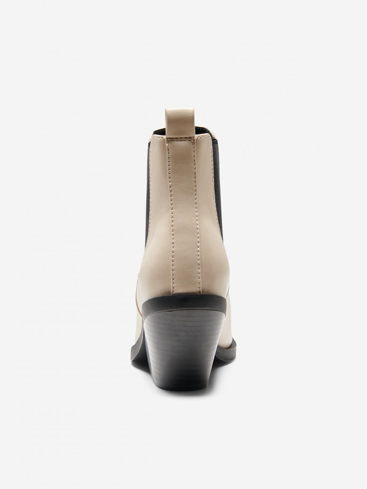 온리 트렌디 웨스턴 스퀘어토 앵클부츠 11cm 15271718_2481 WHITE / CREME - 상세 이미지 2