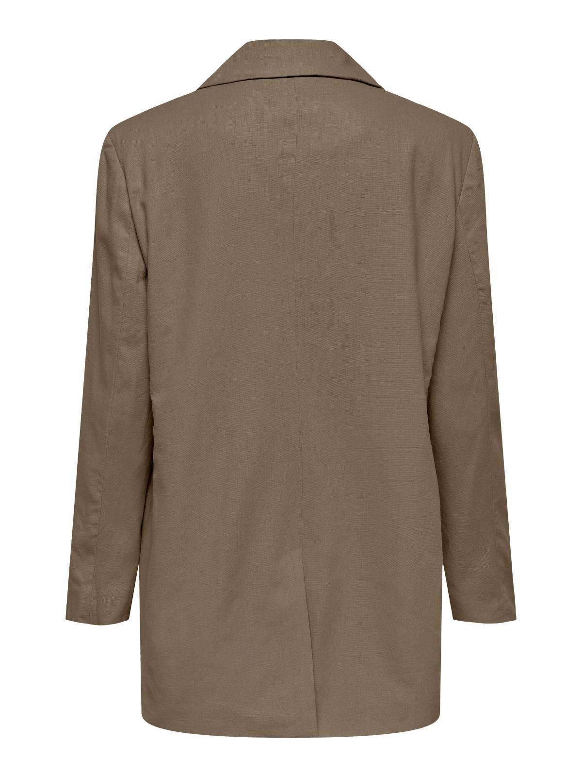 온리 오버사이즈 클래식 테일러드 블레이저 15290245_8063 BROWN / BROWN LENTIL - 상세 이미지 4