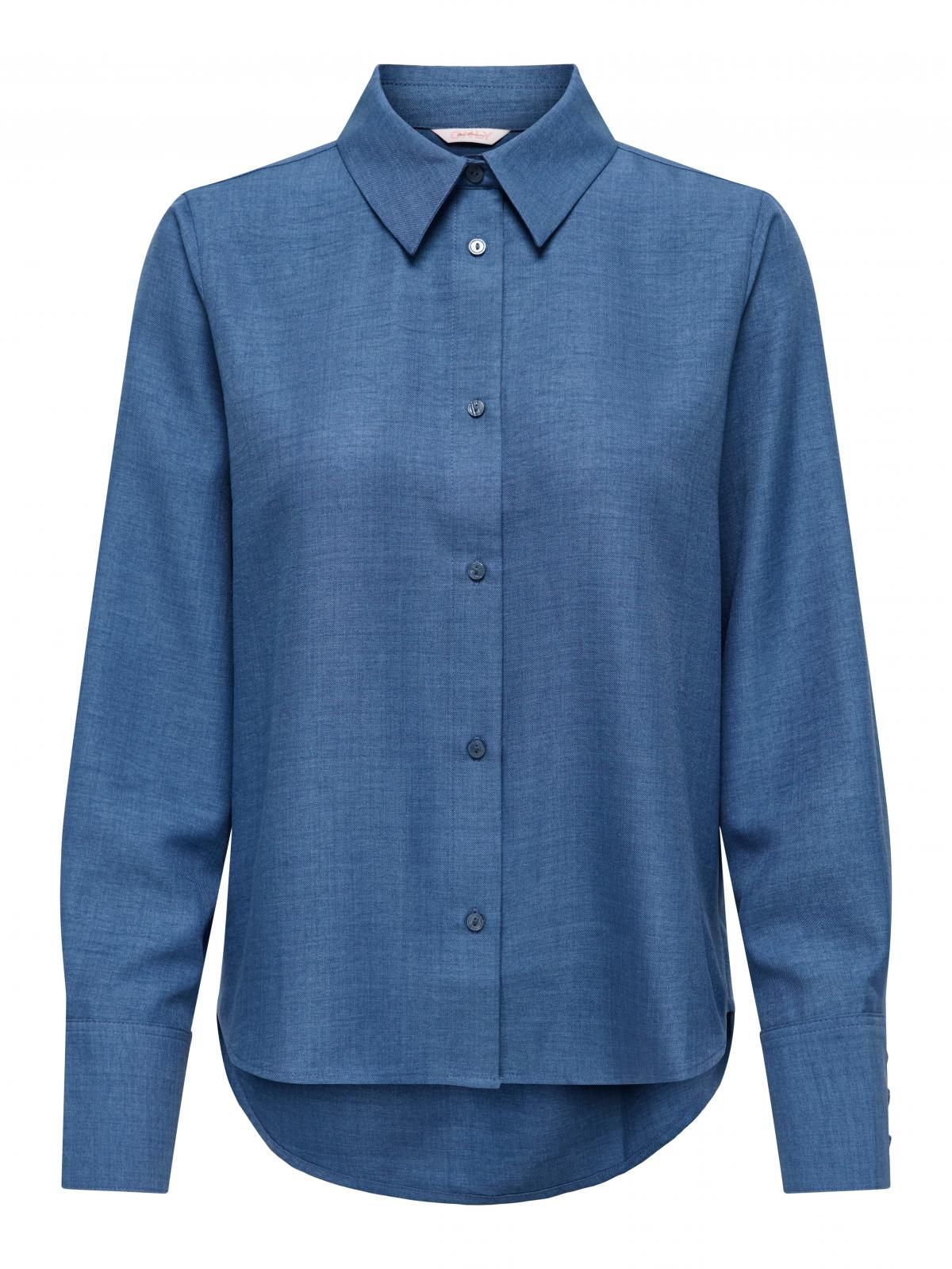 온리 테크니컬 데님 긴팔 셔츠 15369949_2115_1259812 BLUE / MEDIUM BLUE DENIM - 상세 이미지 3