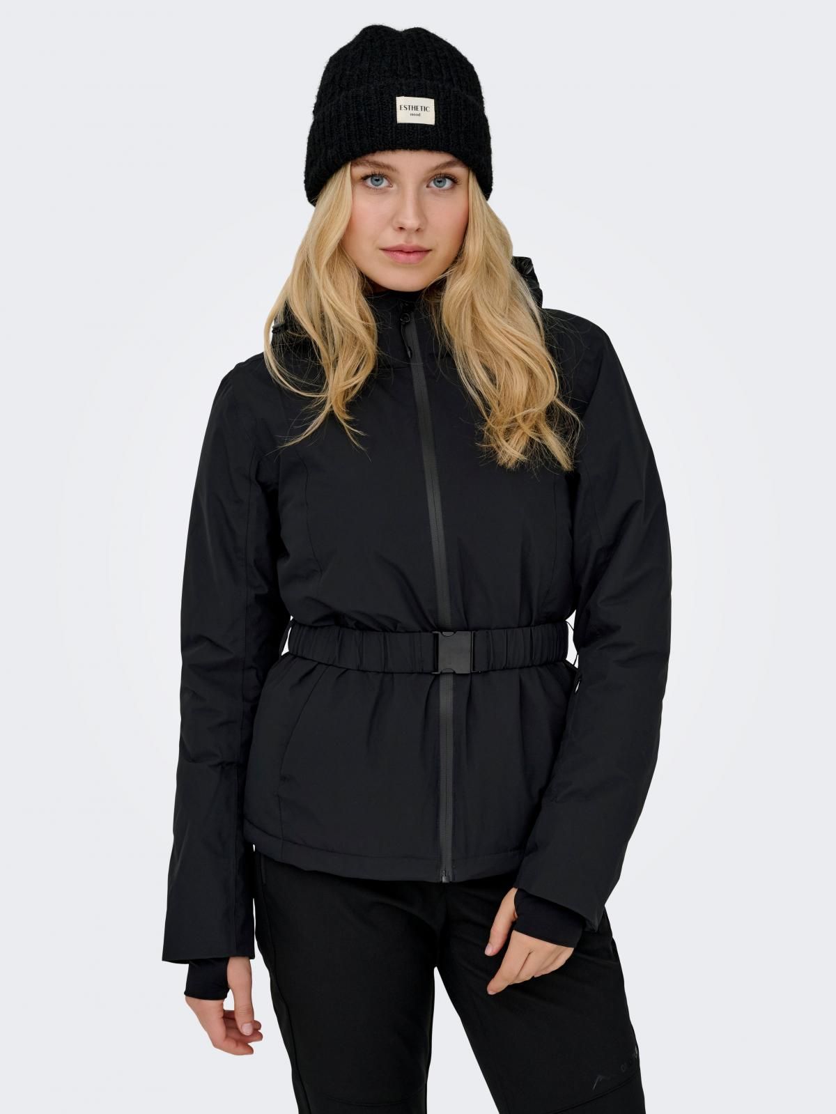 온리 테크니컬 방수 벨트 스키 자켓 15353958_2161 BLACK / BLACK 이미지 6