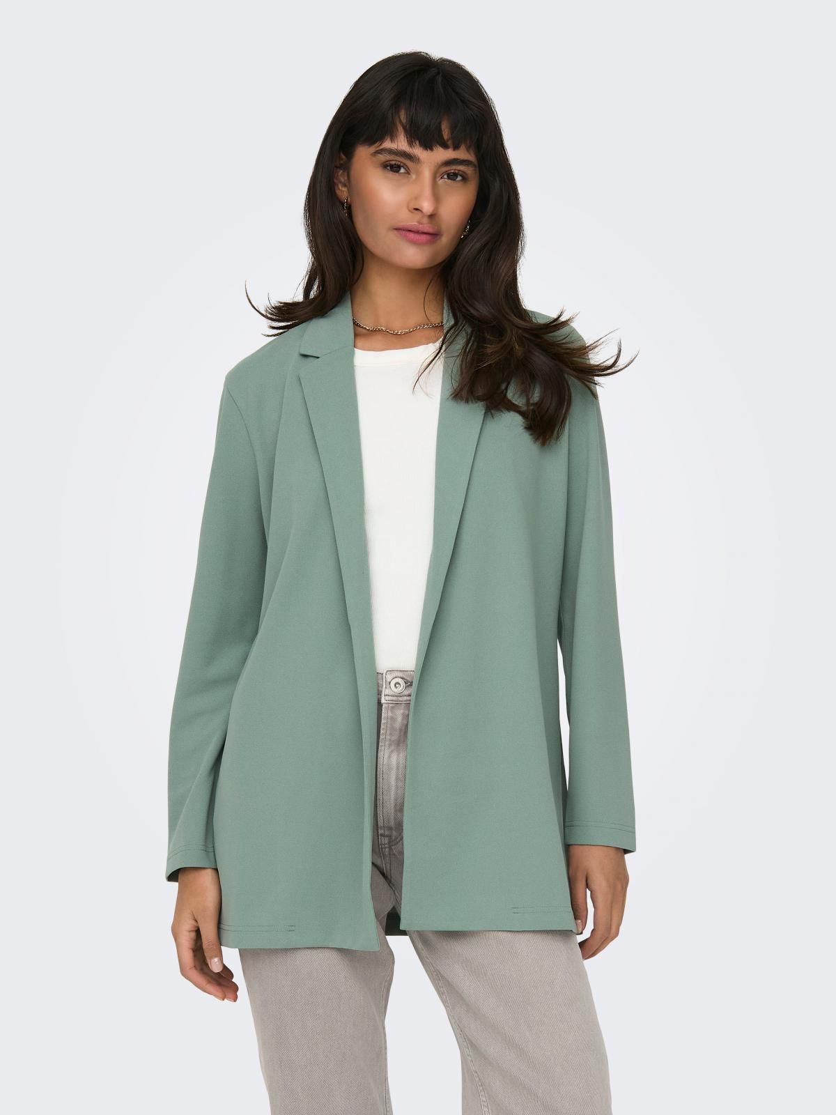 제이디와이 테크니컬 저지 오픈 블레이저 15180572_1467 GREY / CHINOIS GREEN - 상품 이미지