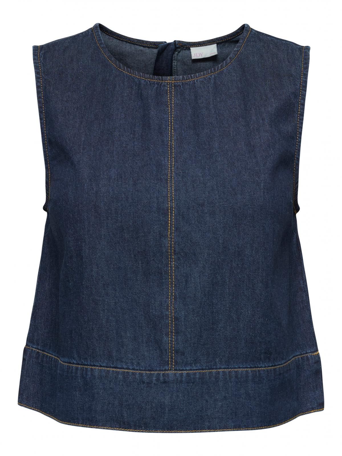 제이디와이 데님 크롭 민소매 탑 15351410_2114 BLUE / DARK BLUE DENIM - 상세 이미지 3