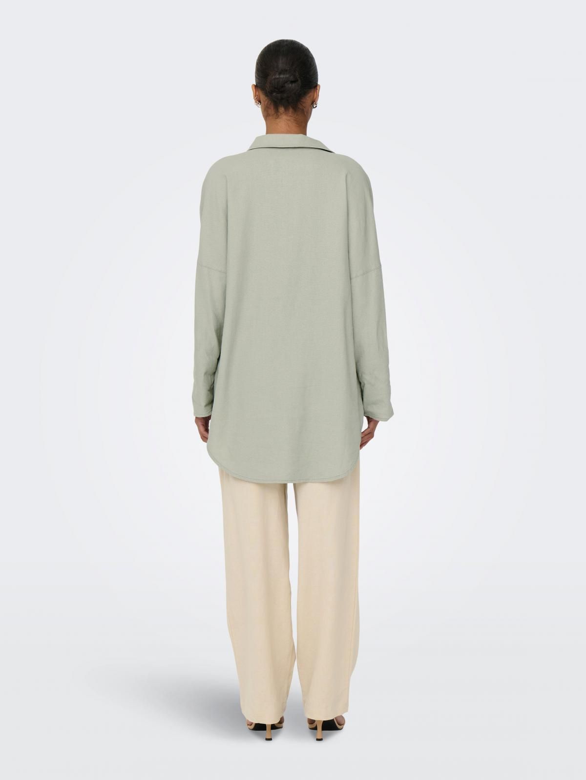 온리 릴렉스핏 리조트카라 튜닉 탑 15338898_1900 GREY / TEA - 상세 이미지 2