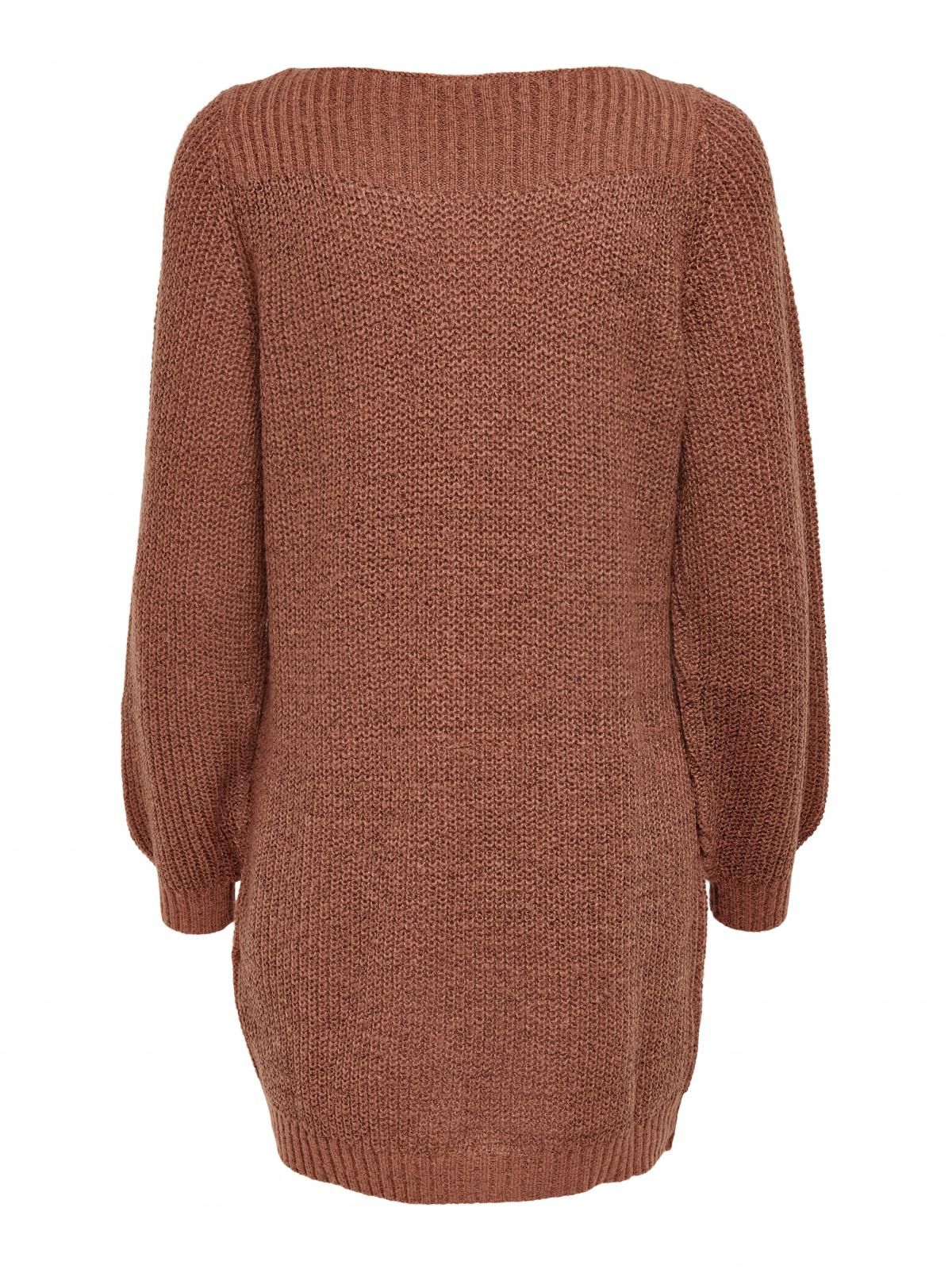 제이디와이 테크니컬 니트 미니 원피스 브라운 15234103_393_871098 BROWN / RUSSET - 상세 이미지 4