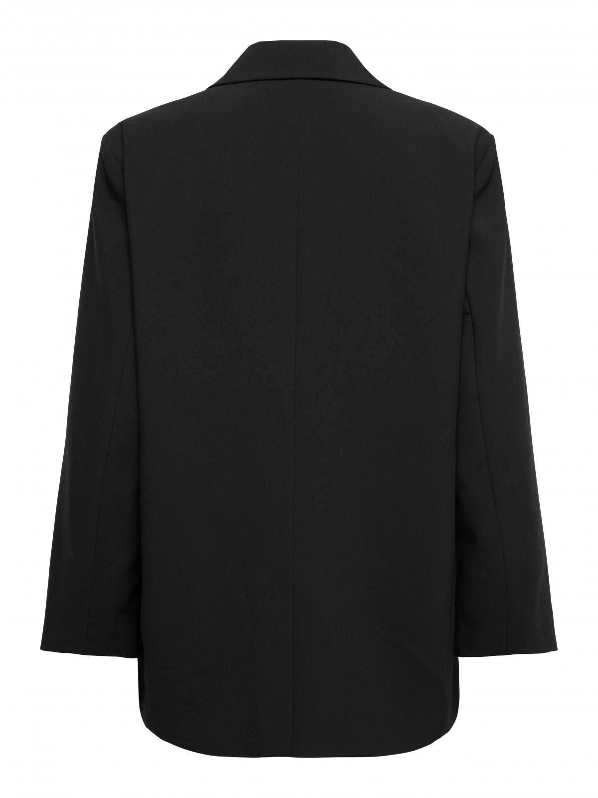 온리 오버사이즈 테일러드 블랙 블레이저 15371106_2161 BLACK / BLACK - 상세 이미지 4