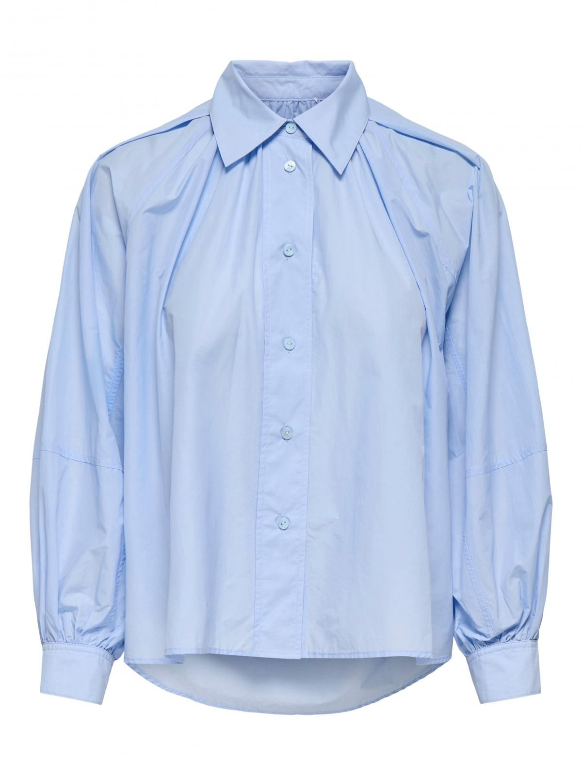 온리 루즈핏 테크니컬 긴팔 셔츠 블루 15370568_1243 BLUE / CASHMERE BLUE - 상세 이미지 3
