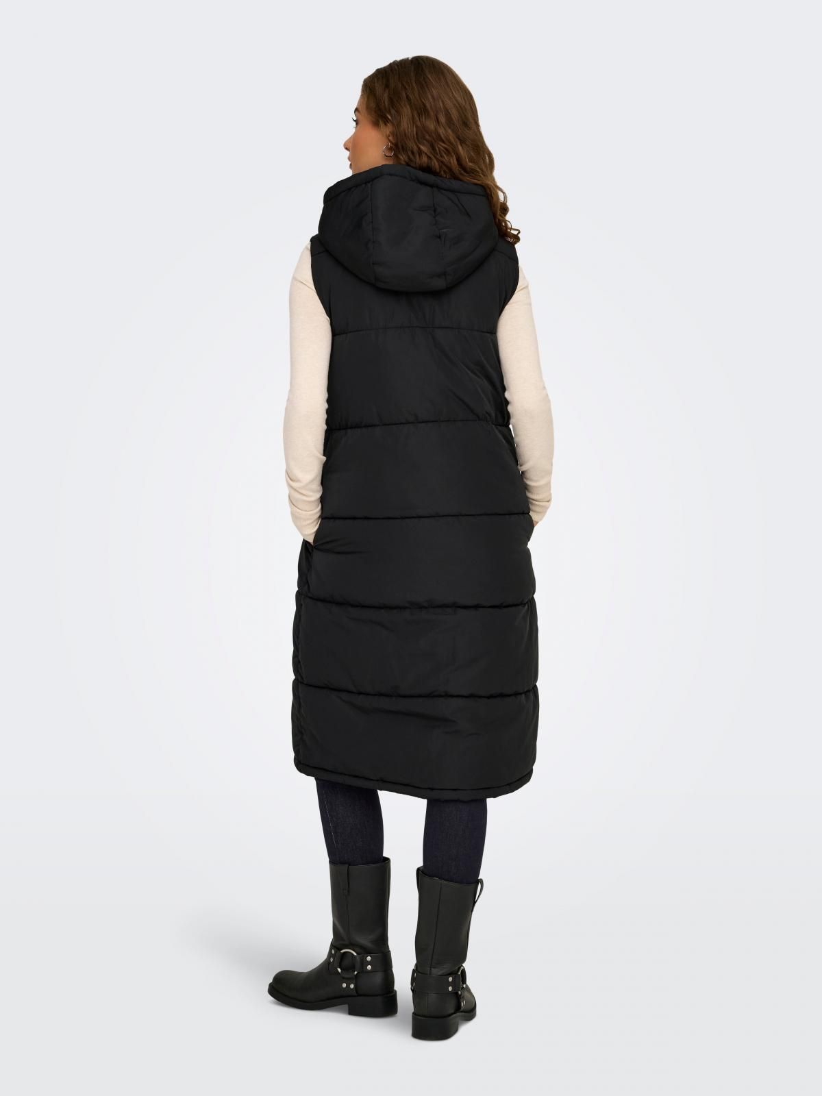 온리 하이넥 롱 패딩 베스트 15241995_2161 BLACK / BLACK - 상세 이미지 2
