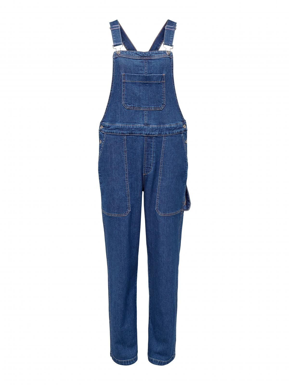 온리 데님 스트레이트핏 오버롤 점프수트 15292622_2115 BLUE / MEDIUM BLUE DENIM - 상세 이미지 3