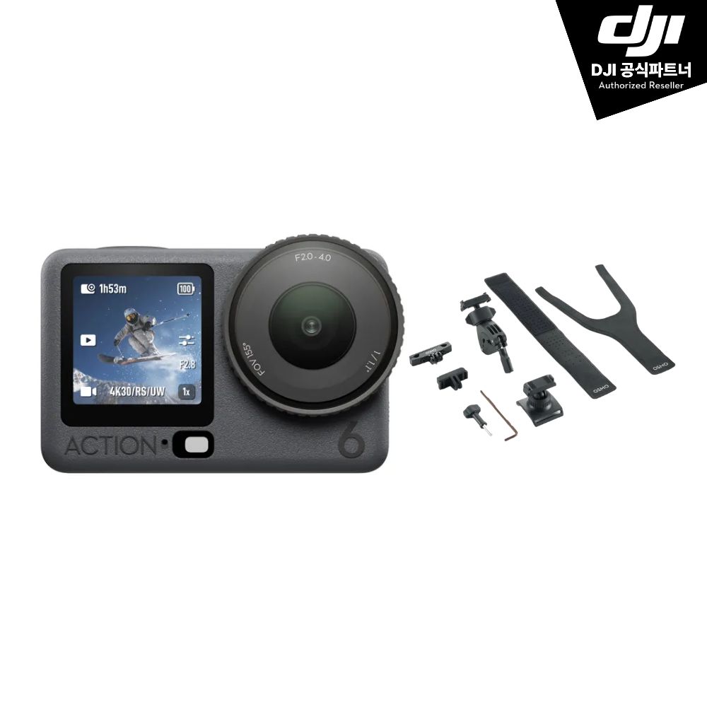 DJI Osmo Action 6 오즈모 액션 6 로드 사이클링 콤보 - 상품 이미지