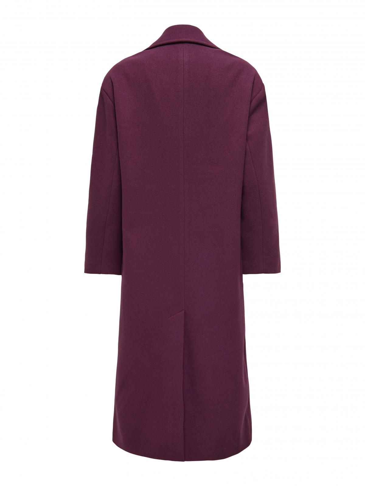 온리 더블버튼 롱코트 벨트 버건디 15349214_1045 PURPLE / MAUVE WINE - 상세 이미지 2