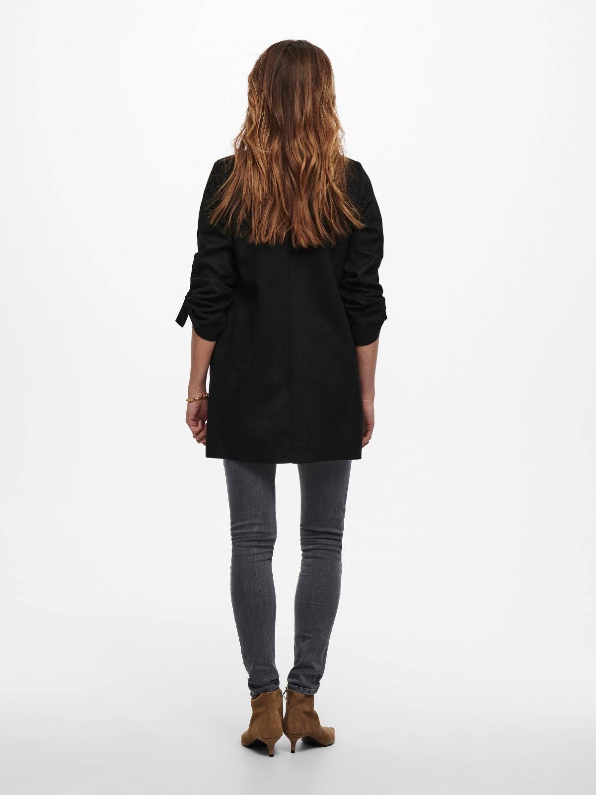 온리 테크니컬 롤업 롱 코트 15179864_2161 BLACK / BLACK - 상세 이미지 2