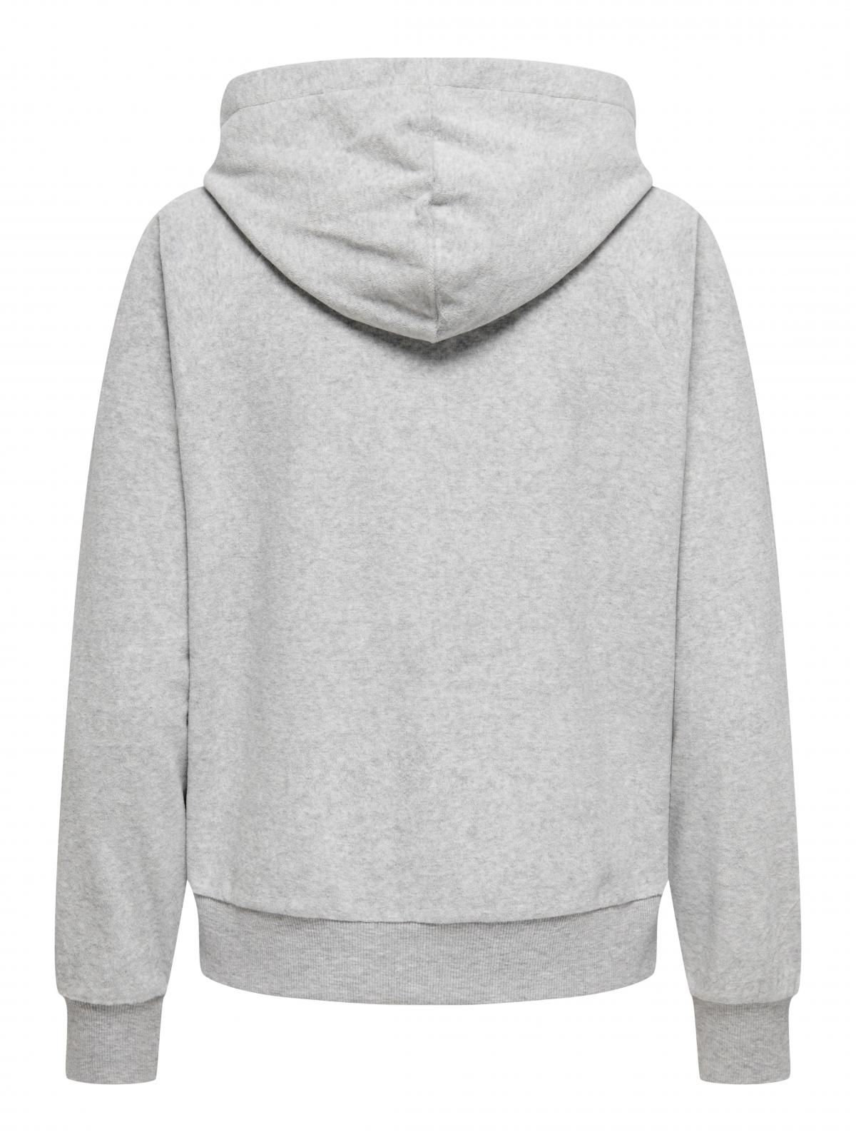 제이디와이 베이직 벨루어 후드티 15361663_2381 GREY / LIGHT GREY MELANGE - 상세 이미지 4