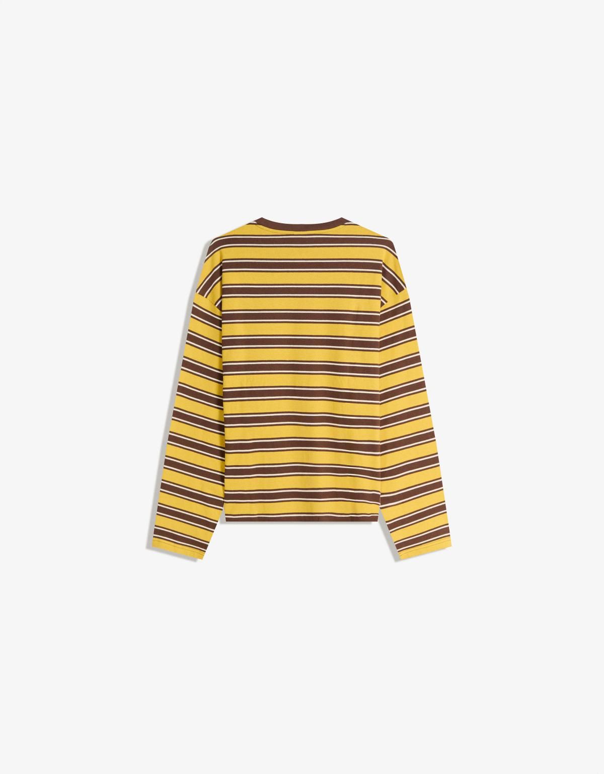 버쉬카 레트로 스트라이프 긴팔 티셔츠 8130/443 MUSTARD - 상세 이미지 2