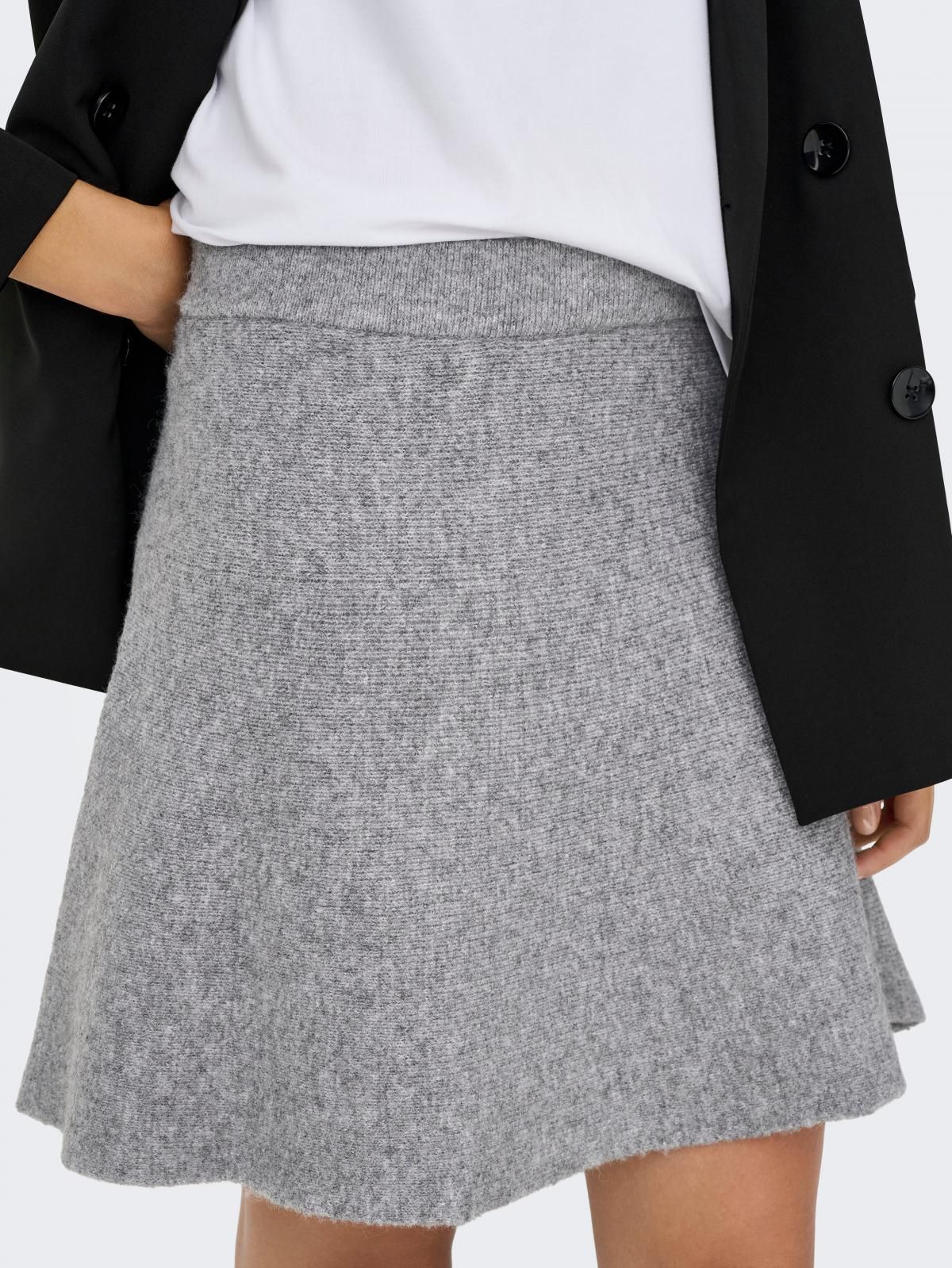 제이디와이 A라인 니트 미니 스커트 15351670_2382 GREY / MEDIUM GREY MELANGE 이미지 6