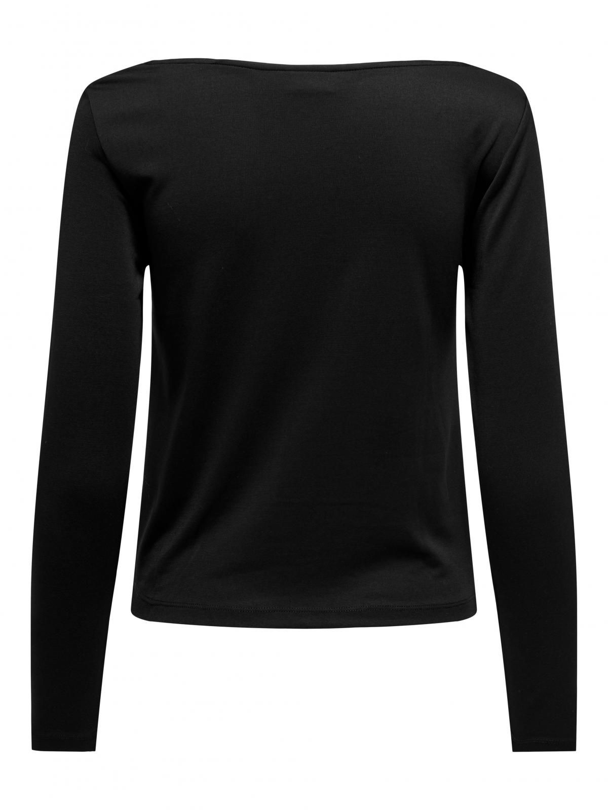 제이디와이 소프트 저지 드레이프 긴팔 탑 15326748_2161 BLACK / BLACK - 상세 이미지 4