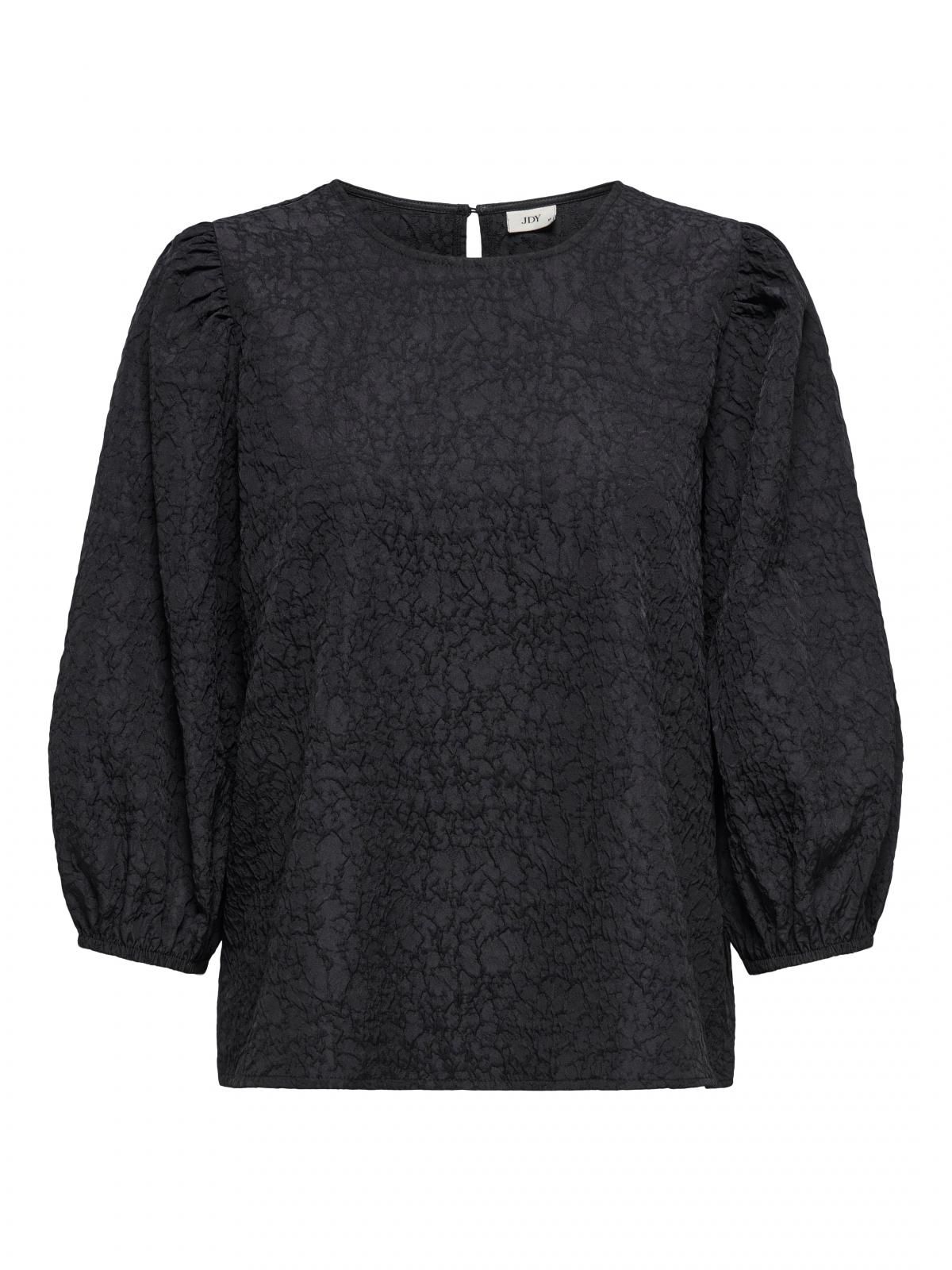 제이디와이 볼륨 슬리브 라운드넥 탑 15356982_2161 BLACK / BLACK - 상세 이미지 3