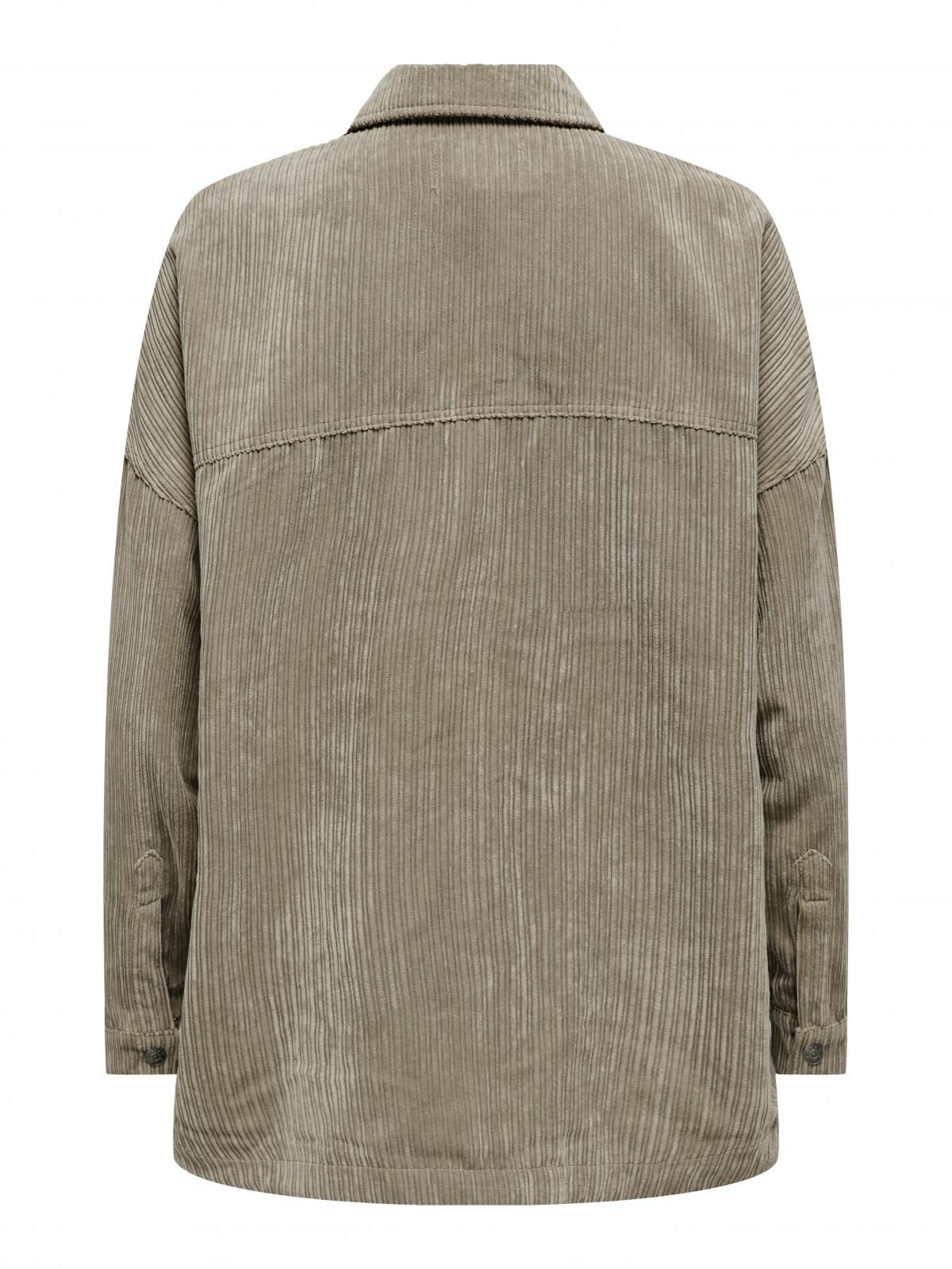 온리 코듀로이 오버사이즈 긴팔 셔츠 15367986_8524 BROWN / WEATHERED TEAK - 상세 이미지 4
