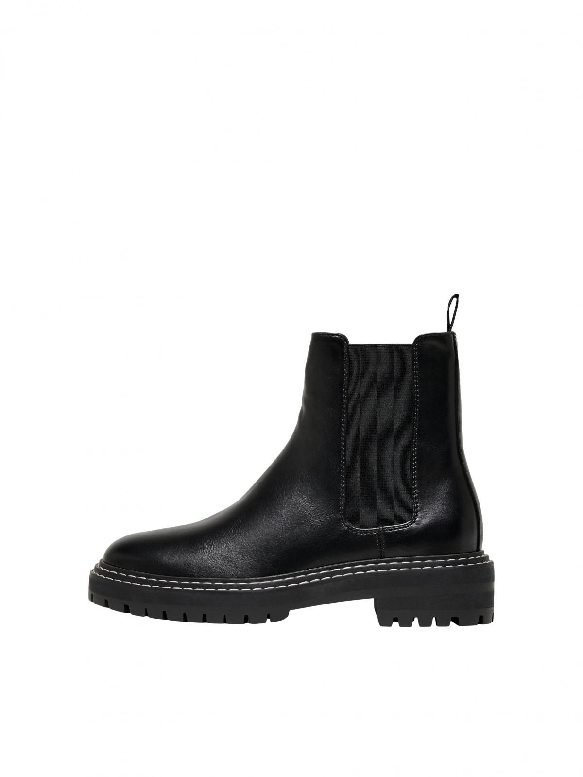 온리 트렌디 첼시 앵클 부츠 15238755_2161 BLACK / BLACK - 상품 이미지