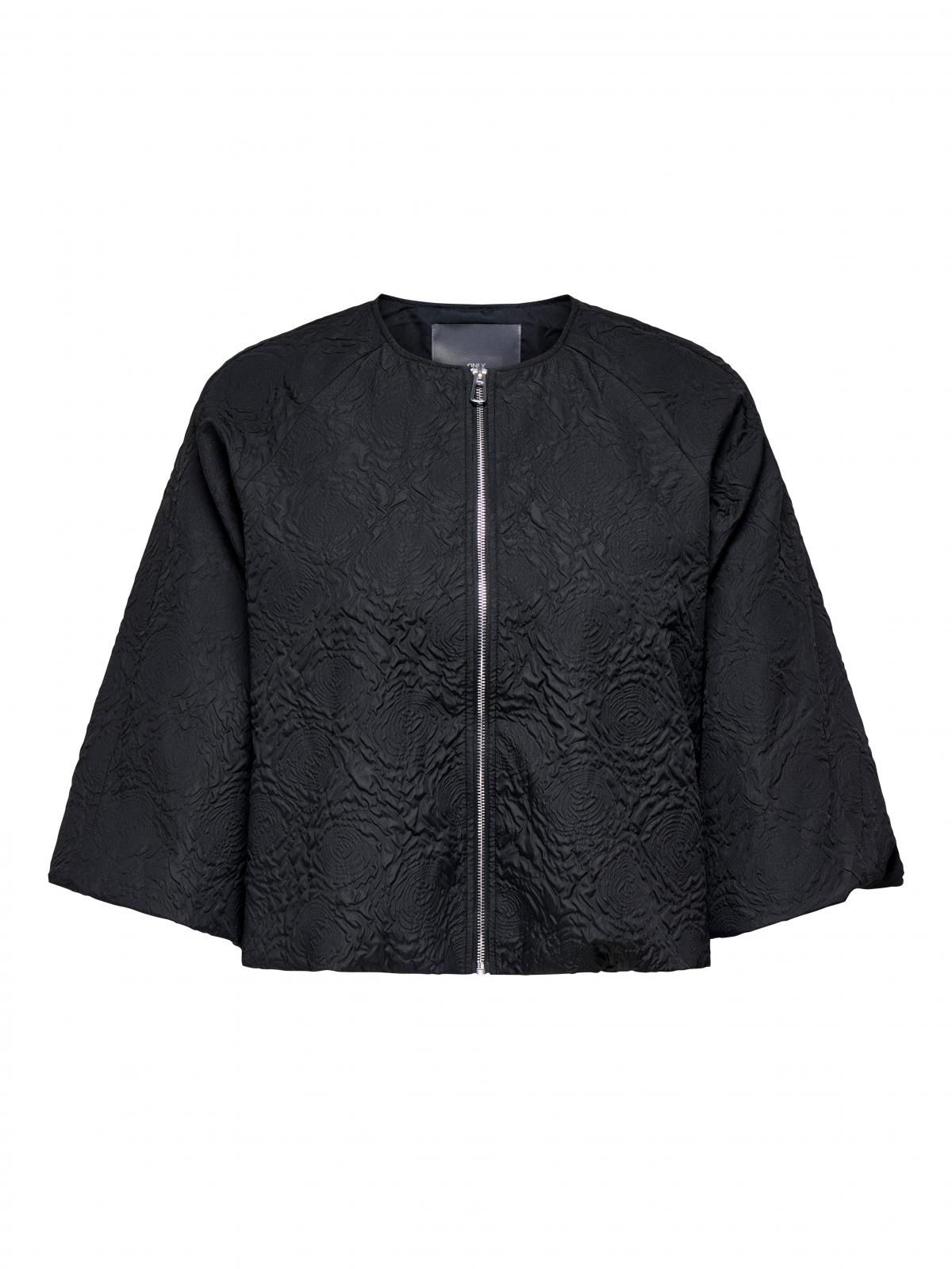 온리 빅사이즈 테크니컬 베이스볼 집업 재킷 15356972_2161 BLACK / BLACK - 상세 이미지 3