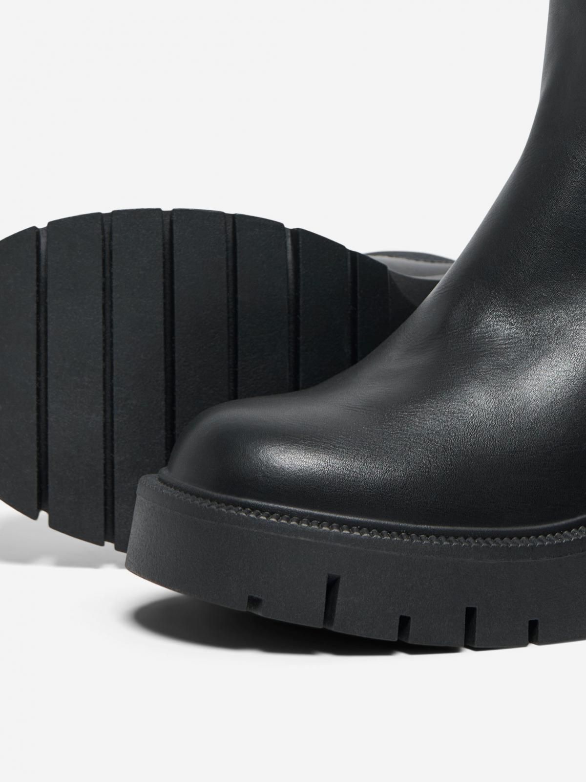 온리 청키힐 앵클 첼시부츠 15356371_2161 BLACK / BLACK - 상세 이미지 4