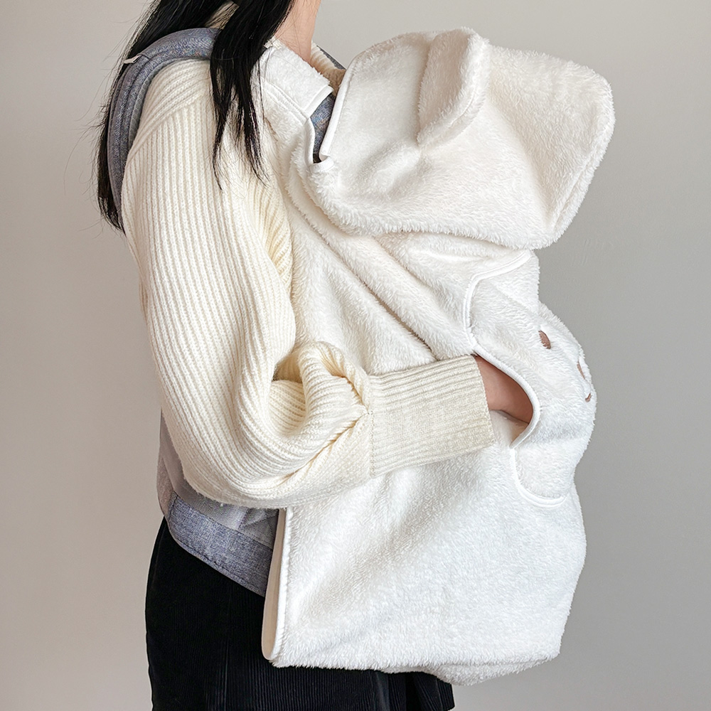 올포홈 아기띠 워머 극세사 아기망토 바람막이 블랭킷 담요 겨울 사계절 포곰포곰