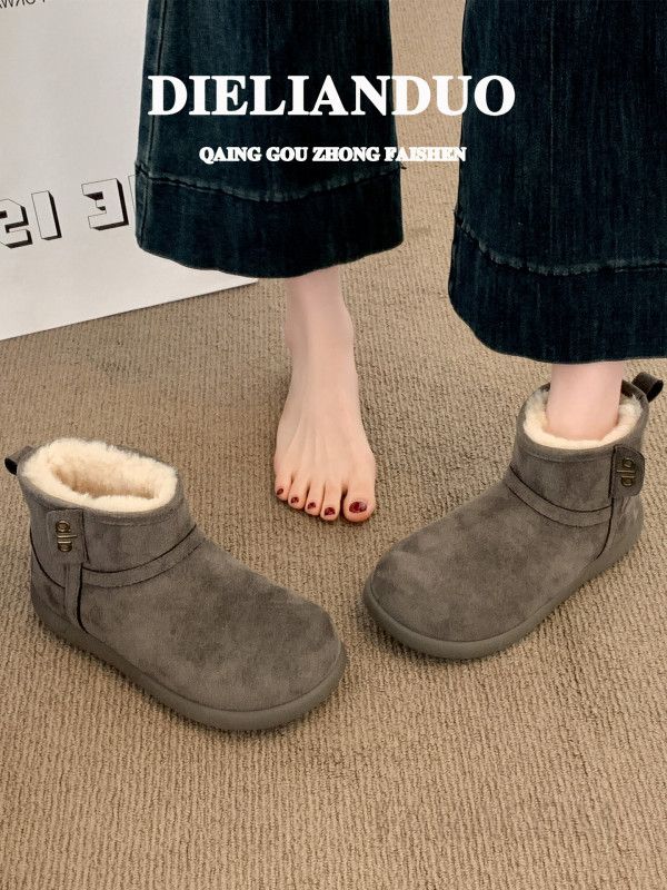여성 겨울 스노우부츠 미끄럼방지 플리스 안감 따뜻한 착용감 가벼운 패딩부츠 겨울신발 - 상세 이미지 3