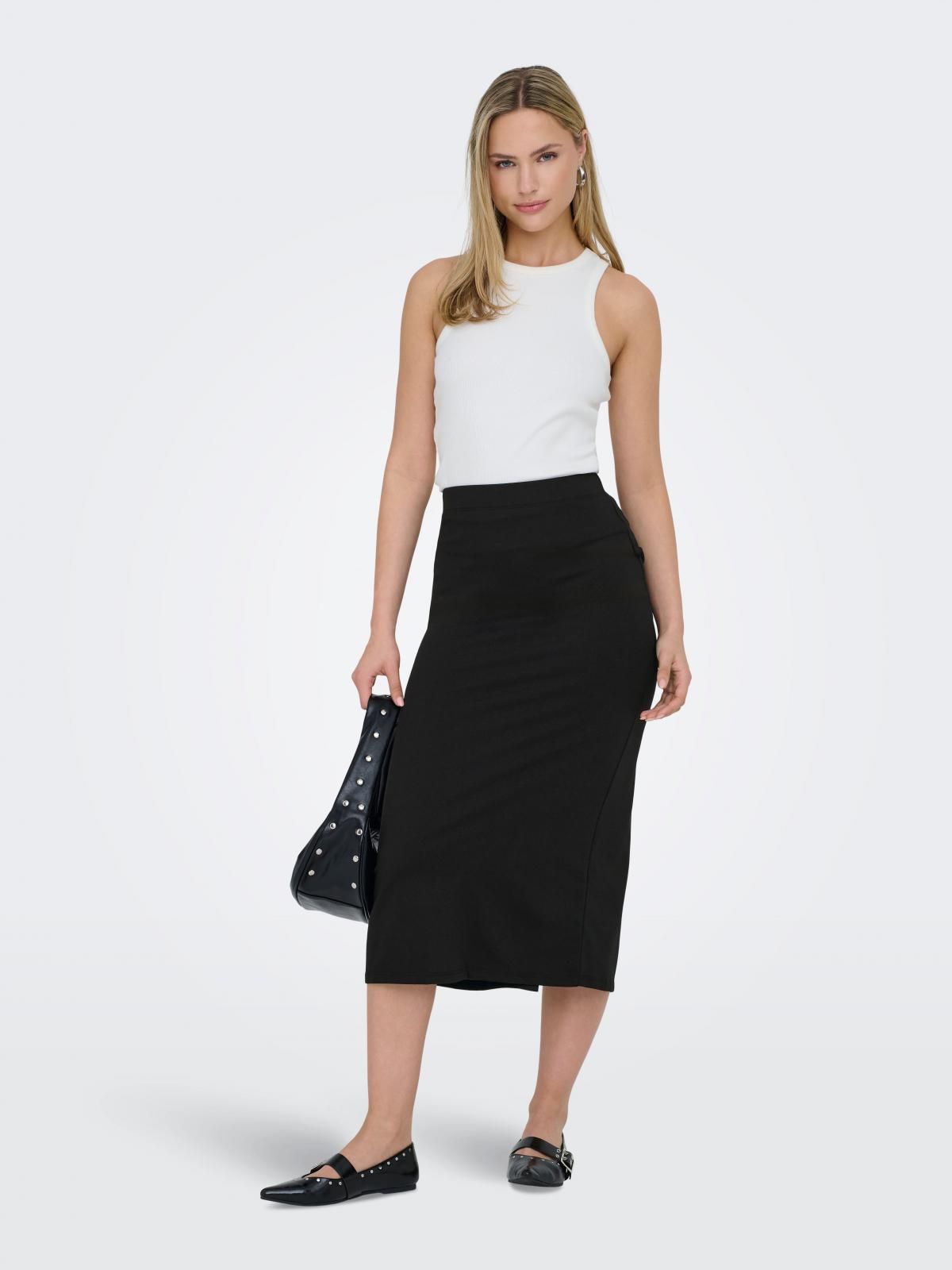 제이디와이 베이직 블랙 미디 스커트 15347463_2161 BLACK / BLACK - 상세 이미지 5
