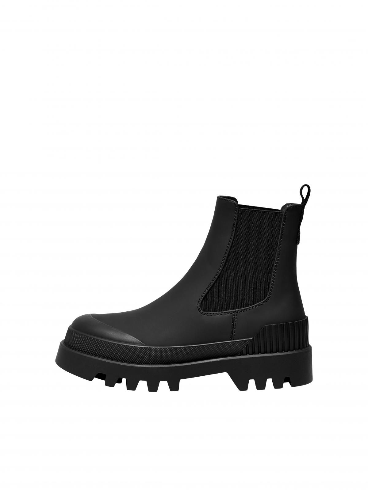 온리 첼시 앵클부츠 미들힐 15304863_2161 BLACK / BLACK - 상품 이미지