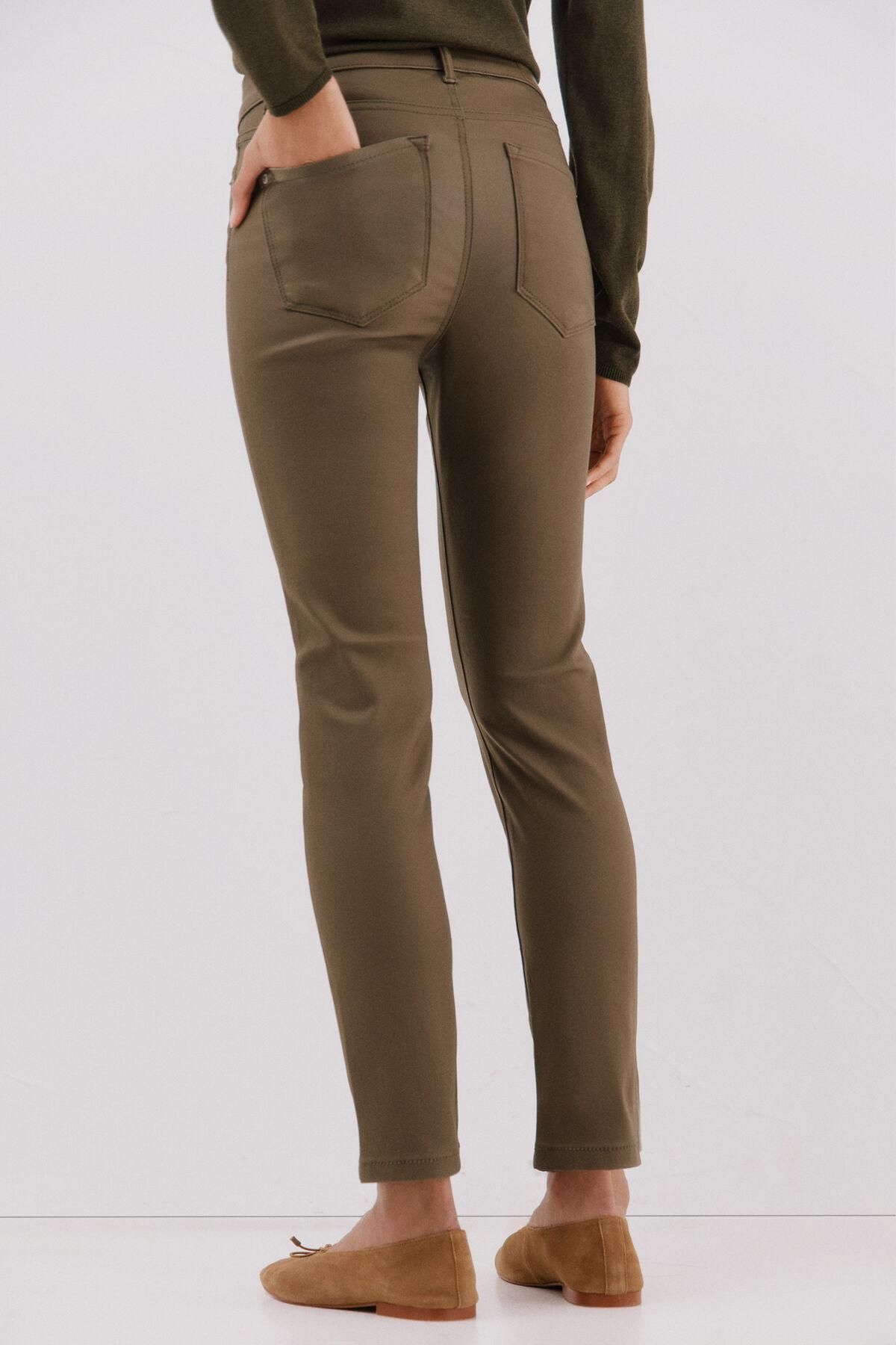 꼬르떼피엘 레진코팅 슬림핏 팬츠 9952136 VERDE - 상세 이미지 4