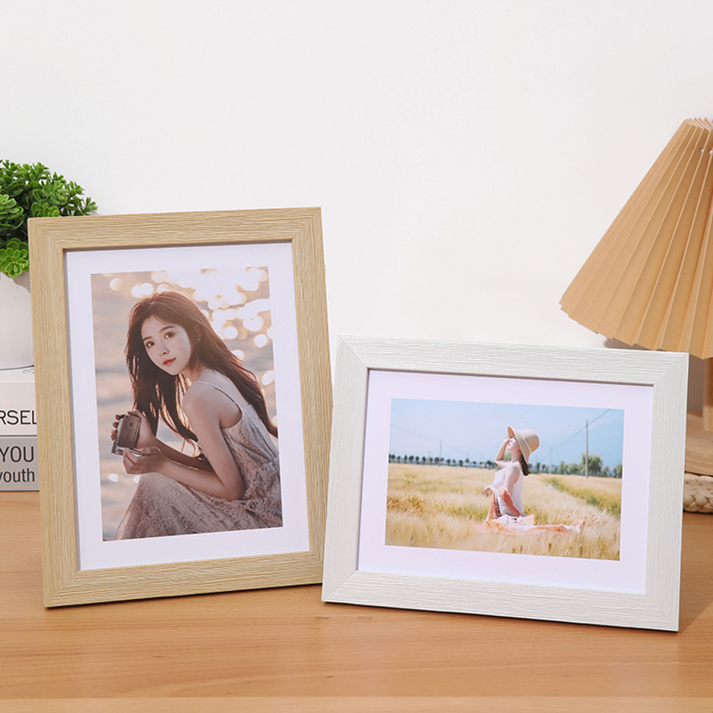 A5 우드 액자 원목 미니 소형 탁상 나무 아기사진 아기 포토 - 상세 이미지 2