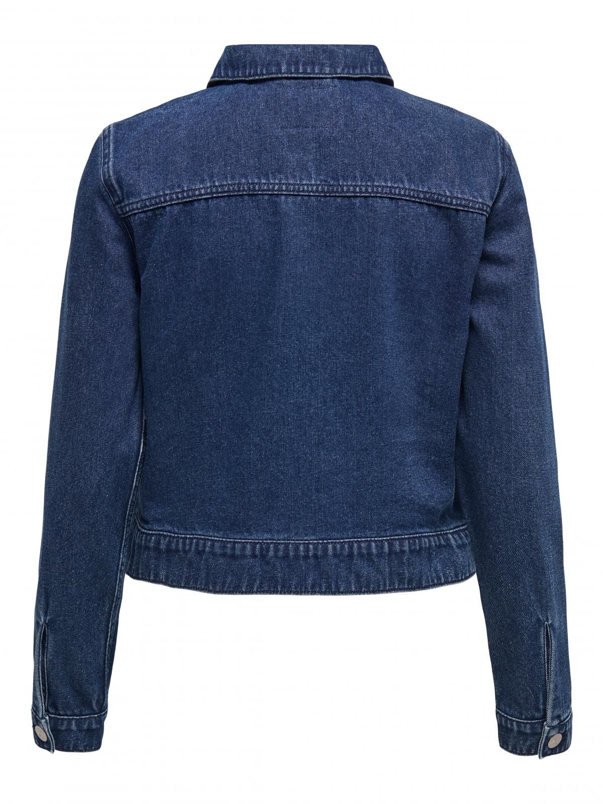 온리 테크니컬 클래식 데님 재킷 15346962_2114 BLUE / DARK BLUE DENIM - 상세 이미지 4