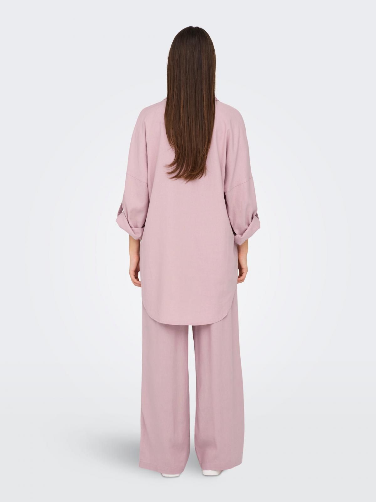 온리 리조트카라 7부 튜닉 블라우스 15338898_1018 PURPLE / VIOLET ICE - 상세 이미지 2