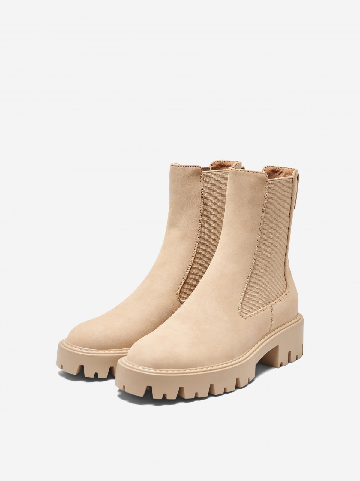 온리 첼시 베이직 베이지 앵클부츠 15274563_315 BROWN / CAMEL - 상세 이미지 5