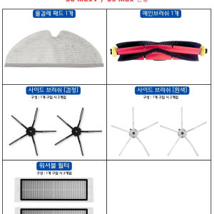 [호환] 로보락 S6 MaxV S5 MAX 소모품 사이드브러쉬 (검) 2... 개봉기 | 실사용 후기 - 상품 이미지 2