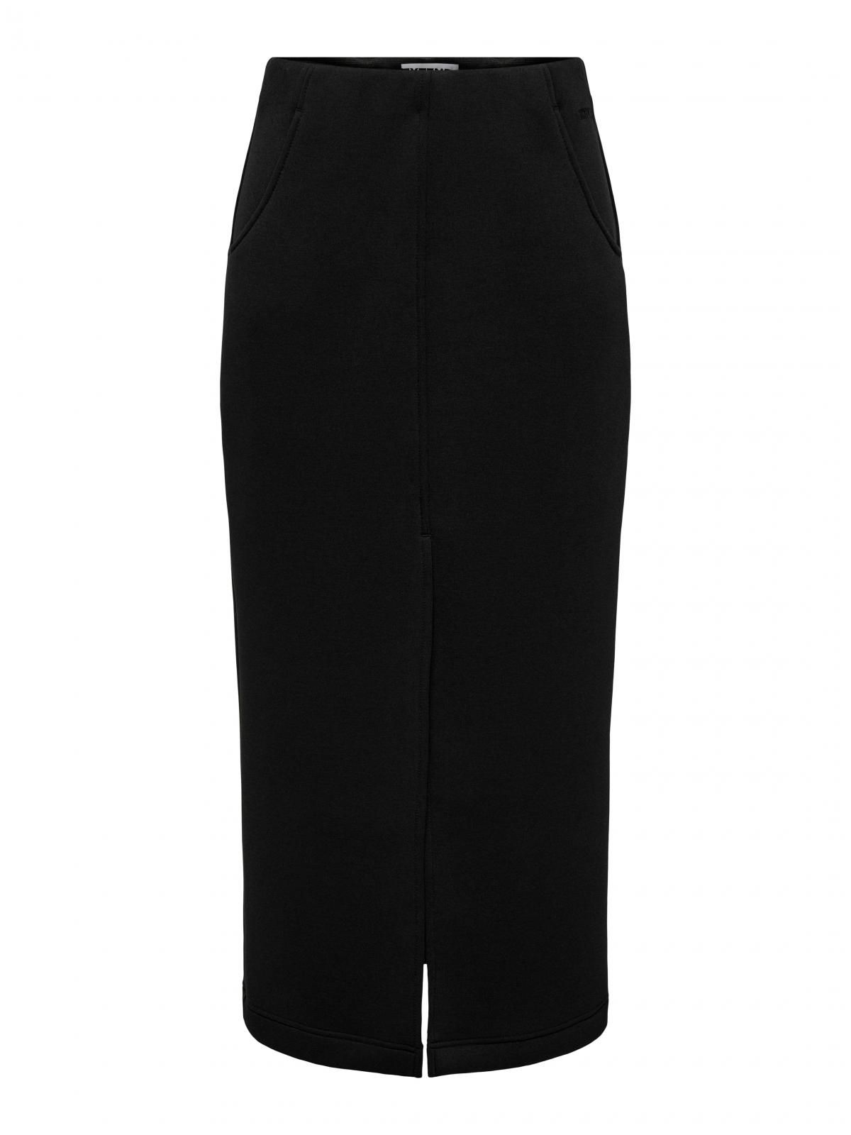 온리 하이웨이스트 롱 펜슬 스커트 15336418_2161 BLACK / BLACK - 상세 이미지 3