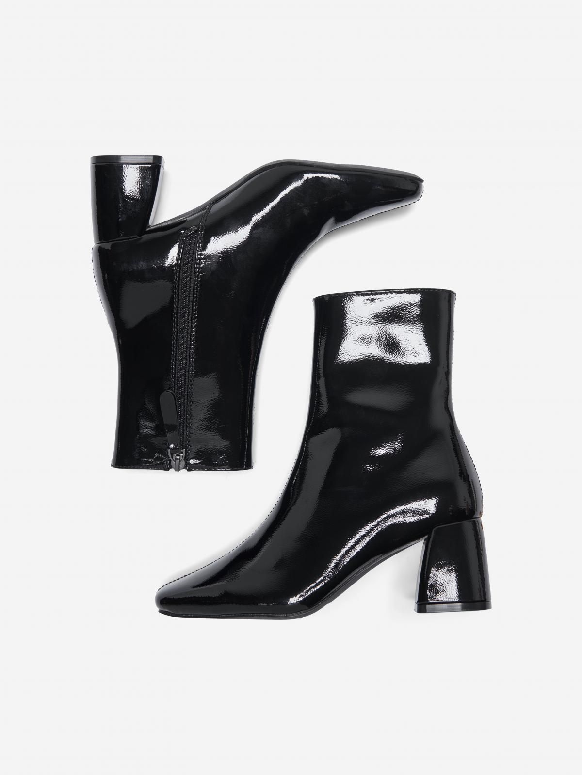 온리 시크 스퀘어토 블록힐 롱부츠 15329843_2161_1214860 BLACK / BLACK - 상세 이미지 3