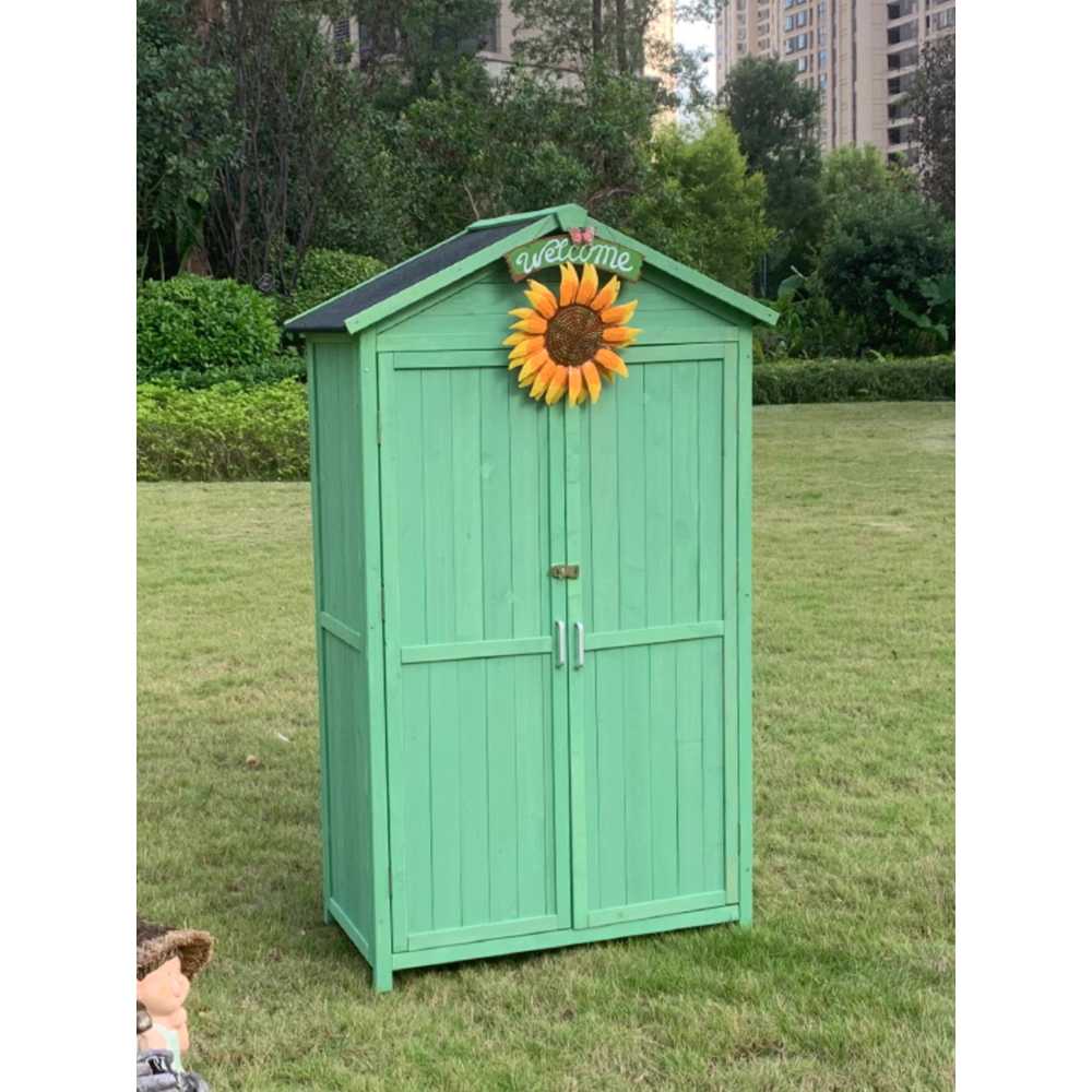 농기구 창고 물품보관함 야외 마당 저장 텃밭 나무 - 상세 이미지 3