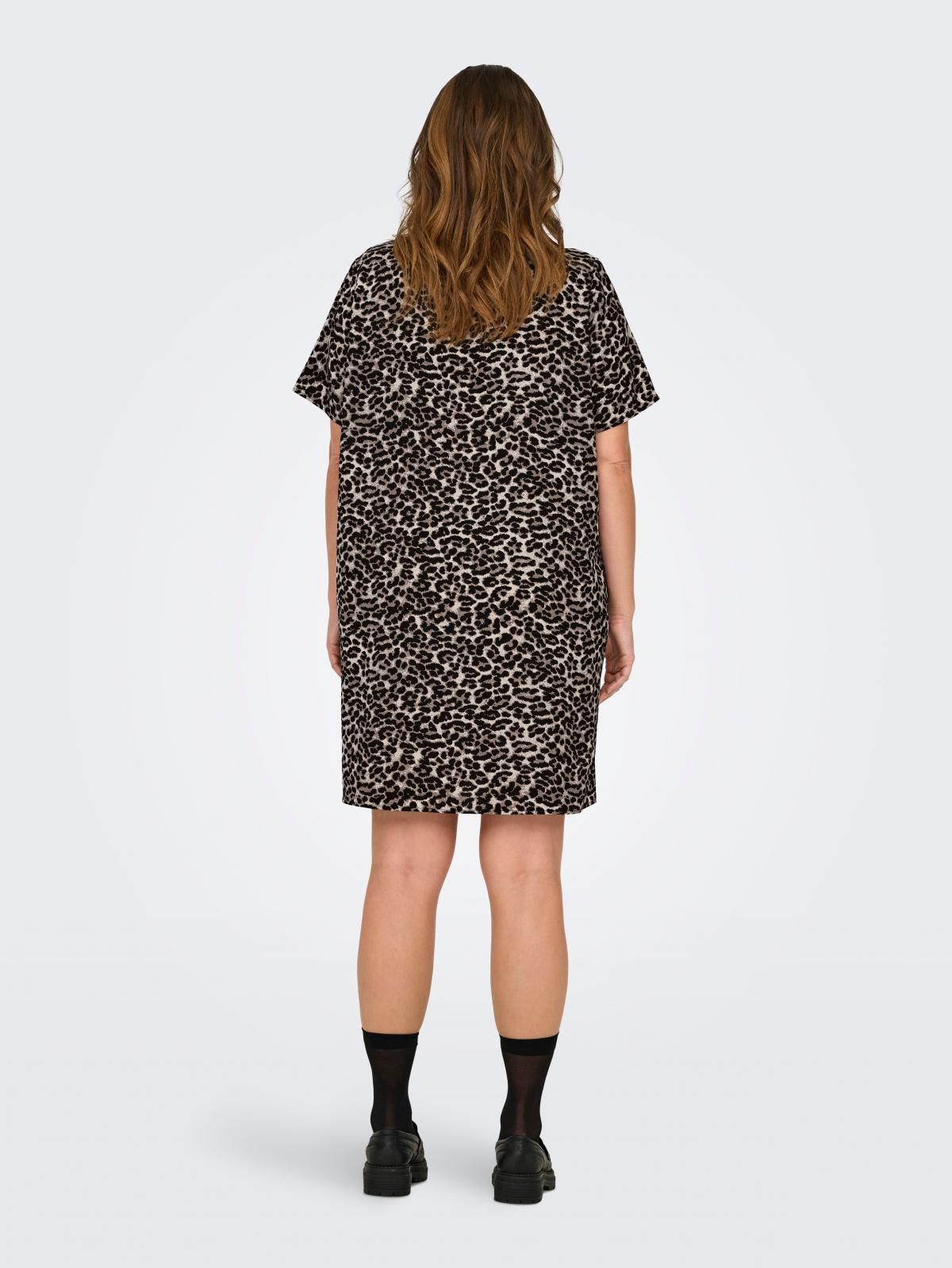 온리 레오파드 루즈핏 미니 원피스 15252999_115_1189368 BEIGE / PUMICE STONE - 상세 이미지 2