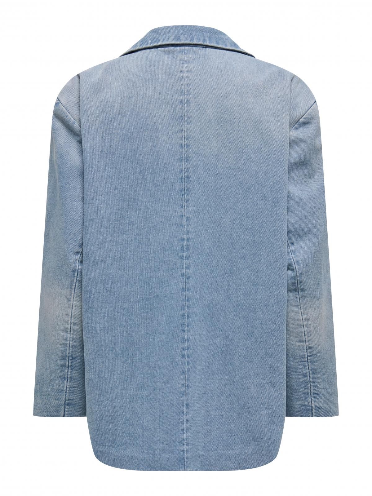 온리 데님 테일러드 블레이저 15338592_2116_1190486 BLUE / LIGHT BLUE DENIM - 상세 이미지 4