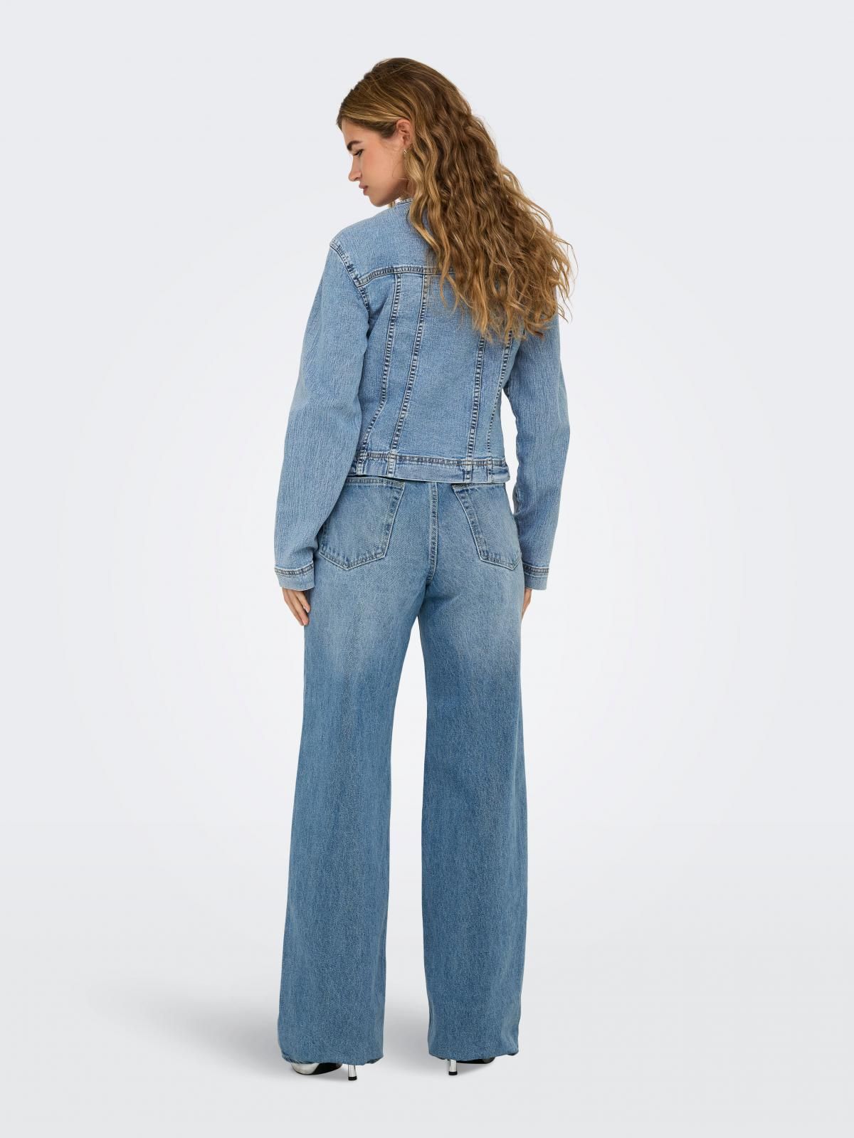 온리 트렌디 데님 데님 재킷 15357964_2116 BLUE / LIGHT BLUE DENIM - 상세 이미지 2