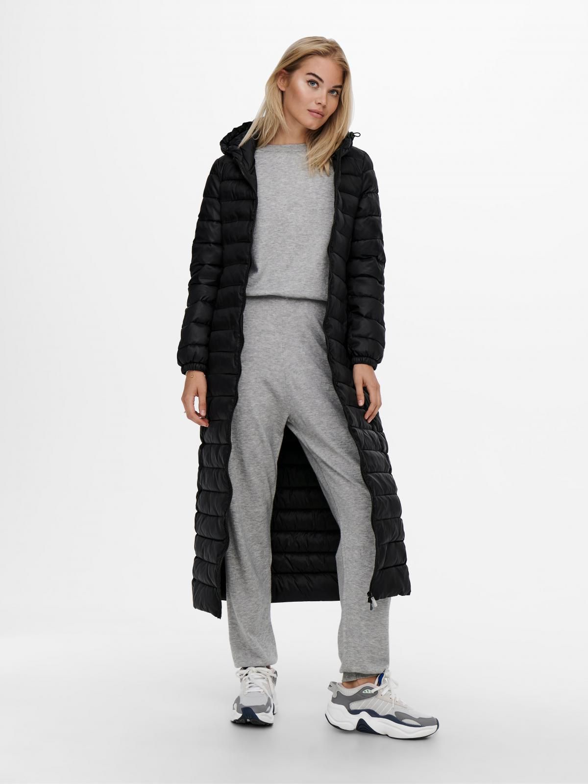 온리 테크니컬 방풍 후드 롱 패딩코트 15232995_2161 BLACK / BLACK - 상세 이미지 2